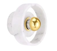 KXKLGWHN Lámparas decorativas de pared, aplique de pared de mármol de estilo industrial, elegante lámpara de pared redonda, lámpara de pared de un solo cabezal E27, lámpara de pared decorativa para do