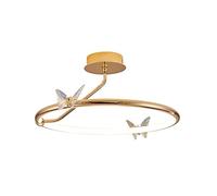 KXKLGWHN Luz de Techo con atenuación de Tres Colores LED, lámpara de Techo Simple Moderna con decoración de Mariposa, Accesorios de iluminación de decoración para Cocina, Dormitorio, Sala de Estar