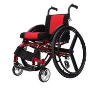 KXPSWGE Silla De Ruedas Deportiva Ligera Plegable,Silla De Ruedas De Aleación De Aluminio,reposapiés oscilante, Altura Regulable,sillas De Ruedas Manuales Autopropulsadas(B)