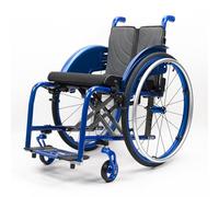 KXPSWGE Silla De Ruedas Deportiva Ligera Plegable Todo Terreno,Aluminio, Asiento acolchado,Extracción con un botón,Transporte Fácil,sillas De Ruedas Manuales Autopropulsadas(F,Seat width 38cm/15in)