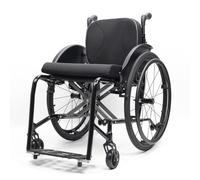 KXPSWGE Silla De Ruedas Deportiva Ligera Plegable Todo Terreno,Ultraligera de Aleación de Aluminio，sillas De Ruedas Manuales Autopropulsadas,Desbloqueo Rápido,Transporte Fácil(Seat width 45cm/17.7in)