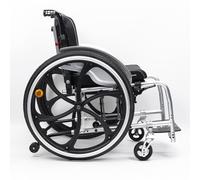 KXPSWGE Silla de Ruedas Deportiva Manual Plegable,Aluminio, liberación rápida, diseño de doble freno, Transporte Fácil,Personas Mayores, Discapacidades(B,Seat width 42cm/16.5in)