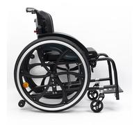 KXPSWGE Silla de Ruedas Deportiva Manual Plegable,Aluminio, liberación rápida, diseño de doble freno, Transporte Fácil,Personas Mayores, Discapacidades(A,Seat width 38cm/15in)