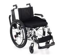 KXPSWGE Silla de Ruedas Deportiva Manual Plegable,Ultraligera de Aleación de Aluminio, Extracción con un botón,Silla De Transporte De Ruedas Grandes De Ocio,Transporte Fácil