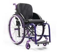 KXPSWGE Silla de Ruedas Deportiva para Adulto,Silla de ruedas plegable ligera,marco de aleación de aluminio,diseño de doble freno,Liberación rápida,Transporte Fácil(B,Seat width 42cm/16.5in)