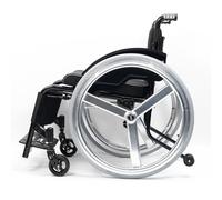 KXPSWGE Silla de ruedas deportiva para adultos, marco de aleación de aluminio, silla de ruedas de transporte ultraligera, ruedas de liberación rápida, silla manual autopropulsada con antivuelco