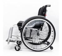 KXPSWGE Silla de ruedas deportiva,Silla de ruedas plegable autopropulsable,Silla de ruedas de aluminio para viajes, Ruedas extracción con un botón,Freno de mano(B,Seat width 40cm/15.7in)