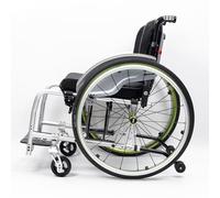 KXPSWGE Silla de ruedas deportiva,Silla de ruedas plegable autopropulsable,Silla de ruedas de aluminio para viajes, Ruedas extracción con un botón,Freno de mano(D,Seat width 38cm/15in)