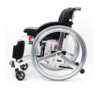 KXPSWGE Silla de Ruedas Ligera para Adultos,Ultraligera de Aleación de Aluminio, Silla de Ruedas Plegable Deportiva, Silla de Ruedas Autopropulsable,xtracción con un botón(Seat Width 38cm/15in,B)