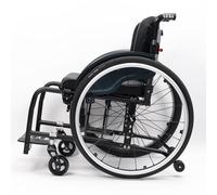 KXPSWGE Silla de Ruedas para Deportes,Silla de Ruedas Plegable superligera con Marco de Aluminio,sillas de Ruedas manuales autopropulsadas,Freno de Mano, liberación rápida(Seat Width 42cm/16.5in,B)