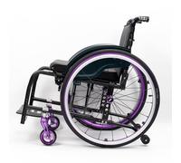 KXPSWGE Silla de ruedas plegable con estructura de aluminio superligera, Deportes en Silla de Ruedas,Autopropulsable,ruedas extraíbles,Transporte Fácil(A,Seat width 40cm/15.7in)