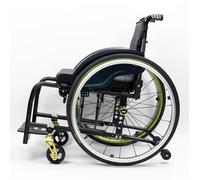 KXPSWGE Silla de ruedas plegable con estructura de aluminio superligera, Deportes en Silla de Ruedas,Autopropulsable,ruedas extraíbles,Transporte Fácil(E,Seat width 40cm/15.7in)