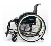 KXPSWGE Silla de ruedas plegable con estructura de aluminio superligera, Deportes en Silla de Ruedas,Autopropulsable,ruedas extraíbles,Transporte Fácil(D,Seat width 40cm/15.7in)