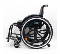 KXPSWGE Silla de ruedas plegable ligera,Silla de ruedas deportiva,Aluminio,sillas De Ruedas Manuales Autopropulsadas,Silla de ruedas de tránsito(A,Seat width 40cm/15.7in)