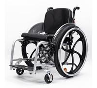 KXPSWGE Sillas De Ruedas Deportivas Manuales Plegables con Dos sistemas de freno,estructura de aluminio superligera,Reposapiés desmontables,Transporte Fácil(B,Seat width 42cm/16.5in)