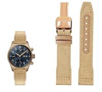 KXQYIKYI Banda de reloj de cuero nylon 20 mm 21 mm 22 mm Fit para IWC Le Petit Prince Big Pilot Top Gun IW3777 Black Sport Canvas Store