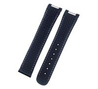 KXQYIKYI Banda de vigilancia de goma fluoria de 20 mm de 20 mm para Omega Seamaster Watch AT150 Aqua Terra 150 Strap Strap Pleging Hebilla