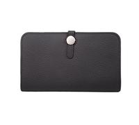 KXQYIKYI Billeteras para Mujeres Carteras Casas de Tarjetas de Negocios billeteras de Bloqueo de Bolsos de Cuero genuinos Bolsos de Noche Clips (tamaño: Negro)