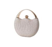 KXQYIKYI Bolsas de noche para carteras de mujeres y bolsos de moda Bolsa de fiesta de bodas Bolso de plataforma plateada (E)