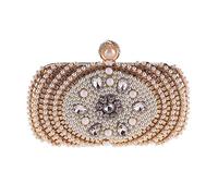 KXQYIKYI Bolso de noche de perlas embrague para mujeres hard pequeño bolso cuadrado hombrino inclinado cruzado