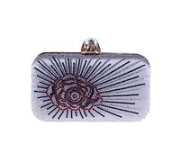 KXQYIKYI Bolso de noche para mujeres bolsillo de perforación caliente estuche duro bolso cuadrado pequeño traje de vestir para damas
