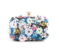 KXQYIKYI Bolsos para mujeres Bolsos de noche de embrague de flores carteras de boda Bolsos de novia de la fiesta de la fiesta de la fiesta de la fiesta de la fiesta (E)
