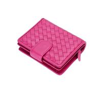 KXQYIKYI Bolsos Tarjeteros para Mujer Carteras Monederos Bolsas Clips para Dinero Organizadores de Dinero Cartera de Cuero Genuino con Bloqueo (Tamaño: Azul), Rojo