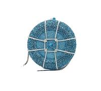 KXQYIKYI Botón Diamond Set Bag Bag Bolsa de vestir redonda Bolsa para mujeres Rinestono