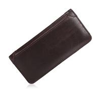 KXQYIKYI Cartera de Hombre Cartera Larga Cartera de Negocios Retro Porta Billetes de Cuero Tarjetero Casual