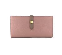 KXQYIKYI Cartera de Negocios Estuches para Tarjetas Clips para Dinero Carteras largas de Piel de Vacuno para Mujer Cartera de Bloqueo de Cuero Genuino (Tamaño: Verde)