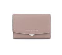 KXQYIKYI Cartera para Mujer y niña, Cartera Delgada, Corta, de Tres Pliegues, de Piel sintética, con Tarjetero (Rojo), Gris