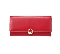 KXQYIKYI Carteras de Negocios para Mujer Clips para Dinero Bolsos de Cuero Monederos Organizadores de Dinero Estuches para Tarjetas 7.5 Pulgadas (Tamaño: marrón), Rojo