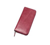 KXQYIKYI Casos de Tarjetas de Visita de Vaca billeteras para Mujeres Carteras Clips de Dinero bloqueando billeteras de Cuero organizadores de Dinero (tamaño: púrpura)