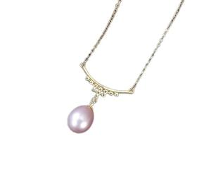 KXQYIKYI Collares con colgante de perlas naturales de agua dulce, joyería de plata de ley 925 para mujeres que salen en Navidad