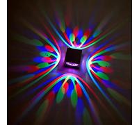 KXQYIKYI Lámpara de Pared LED, Aplique Europeo LED Cuadrado Mariposa lámpara de Pared Interior - lámpara de Efecto de luz Barra de luz de Cuatro Lados KTV Fondo decoración de Pared lámpara 3w