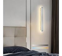 KXQYIKYI Lámpara de Pared Luces de Pared LED Interior Regulable Dormitorio Apliques de Tira Larga Atenuación hacia Arriba Aluminio para Sala de Estar Hotel (Oro, 60 CM 28 W)