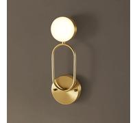 KXQYIKYI Lámpara de Pasillo de luz de Espejo Lectura LED LED Condivo GEOMETRÍA Muro montada Post Cobre Wall Light Light Study Estudio de Comedor Lámpara de Pared Batio Mirror de tocador/a