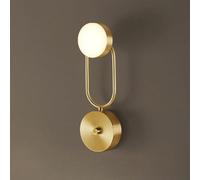 KXQYIKYI Lámpara de Pasillo de luz de Espejo Lectura LED LED Condivo GEOMETRÍA Muro montada Post Cobre Wall Light Light Study Estudio de Comedor Lámpara de Pared Batio Mirror de tocador/a