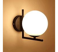 KXQYIKYI Luz de Pared Dormitorio posmoderno Apliques de Pared de Pared Dorada lámpara de Pared de Vidrio lámparas de Pared de Globo para baño