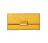 KXQYIKYI Money de Negocios Clips de Carteras genuinas para Mujeres Billeteras de Bloqueo de billeteras de la Noche Cases de Tarjetas (Tamaño: Amarillo)