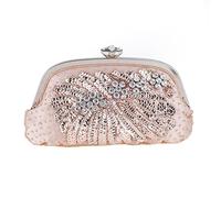 KXQYIKYI Mujer Moda de moda Bolso de lentejuelas Bolsas de noche Damas Drinestone Wedding Party Bold Bag Ckags Bolsas de hombro (E)
