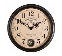 KXQYIKYI Reloj de Pared Europeo Americano Retro Moda Creativo silencioso Reloj de Cuarzo Sala de Estar jardín decoración del hogar