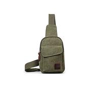 KXQYIKYI Sling Bag Men Small Chest Bag Pack Sport Sport Homedera Mochila Cross Cross Cross Alutero Outdoor Military Satchel Shoul (verde)