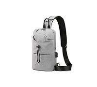 KXQYIKYI Sling Bag Travel Sport Water Bottle Botty With Port Men Bag Pequeña Cachón Macho Un hombro Mini Bolsa Mini Back (Grau)