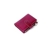 KXQYIKYI Tarjeteros para Mujer Monedero con Cremallera de Mujer de Estilo Corto de Cuero Genuino para Damas Cartera de Mujer de Gran Capacidad Carteras Femeninas (Color : Black)