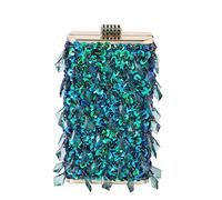 KXQYIKYI Tassel Women Bag Nighting Color Diamonds Diamonds Metal Day Clutch para bolsos de fiesta de bodas (D)