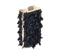KXQYIKYI Tassel Women Bag Nighting Color Diamonds Diamonds Metal Day Clutch para bolsos de fiesta de bodas (D)