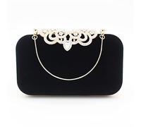 KXQYIKYI Velvet Cena Clutch Versión coreana Banquete de gamuza portátil bolso transversal diagonal bolso de noche