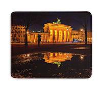 Kxrsm Alemania Berlín Puerta de Brandenburgo Alfombrilla de ratón Regalo de Recuerdo 7,9 x 9,5 pulg. Almohadilla de Goma de 3 mm