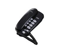 KXT-580 Teléfono con Cable de Botón Teléfonos de Pared Soporte para Máquina Soporte de Pared o Teléfono de Escritorio Negro